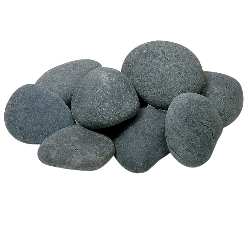 25 KG Beach pebbles 40-60mm zwart